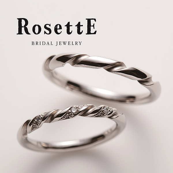 ロゼットの結婚指輪　花冠