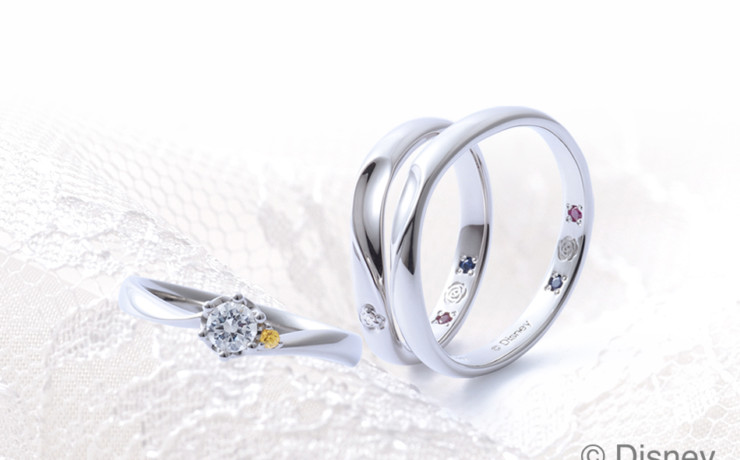 ディズニープリンセスの結婚指輪と婚約指輪