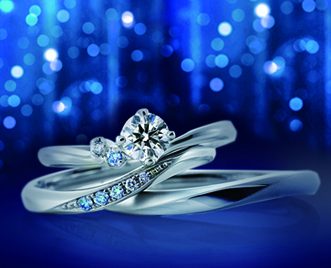 大粒ダイヤモンドのエンゲージリング（婚約指輪）静岡KITAGAWA Bridal