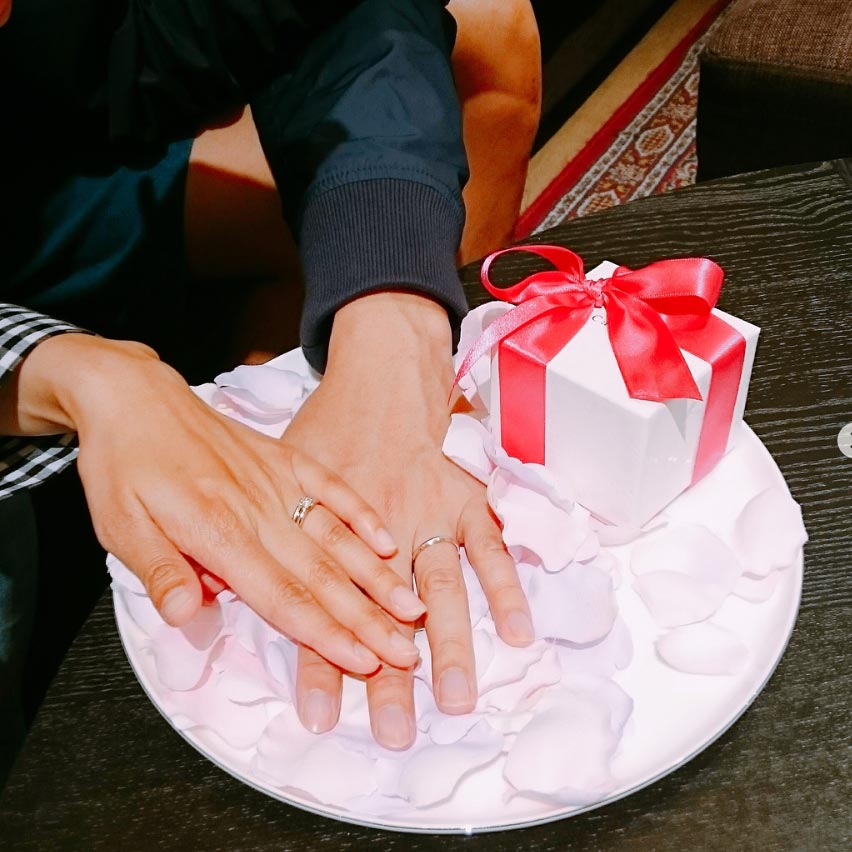 結婚指輪ご成約のお客様　静岡市葵区のS&C様ご夫妻