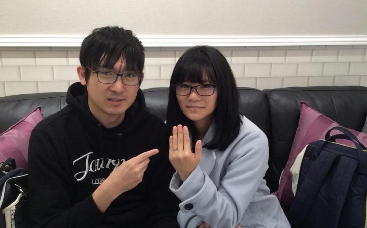 結婚指輪ご成約のお客様　kaho様ご夫妻　静岡県