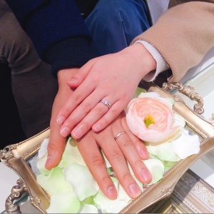 結婚指輪ご成約のお客様　コロのパパ様ご夫妻　静岡県藤枝市