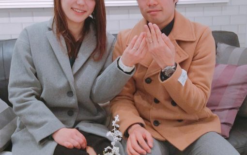 結婚指輪ご成約のお客様　さー様ご夫妻　静岡県