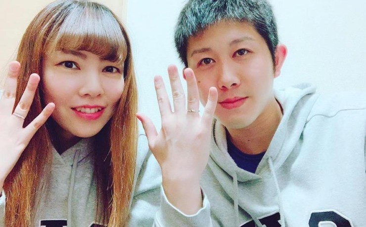 結婚指輪ご成約のお客様　ポイフル様ご夫妻　静岡県島田市