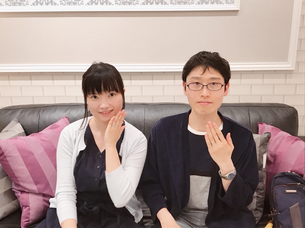 結婚指輪ご成約のお客様　Y.K様ご夫妻　静岡県磐田市