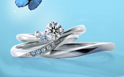 【静岡】ブルーダイヤの結婚指輪がおススメ | 美しいアイスブルーの輝き