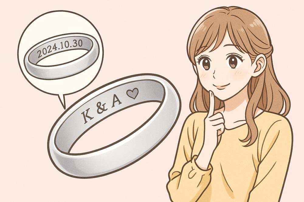 刻印やアレンジでふたりだけの指輪に6