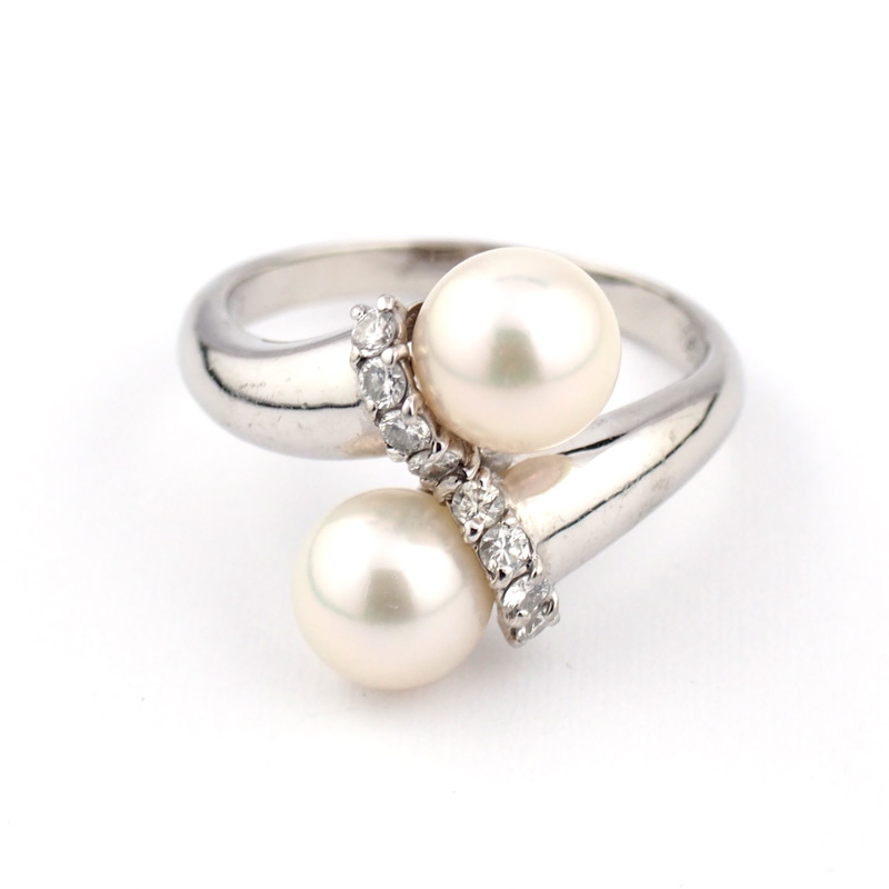 静岡きたがわ宝石のジュエリー修理　真珠の指輪のサイズ直し