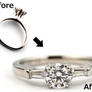 ダイヤモンド立て爪婚約指輪のジュエリーリフォーム