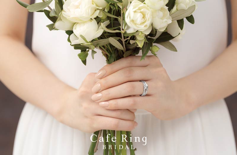 カフェリングのエンゲージリング（婚約指輪）静岡KITAGAWA Bridal