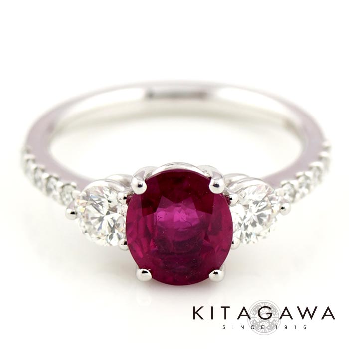Pt900ルビー&ダイヤモンドリング 176261 – 静岡きたがわ宝石 | KITAGAWA Jewelry