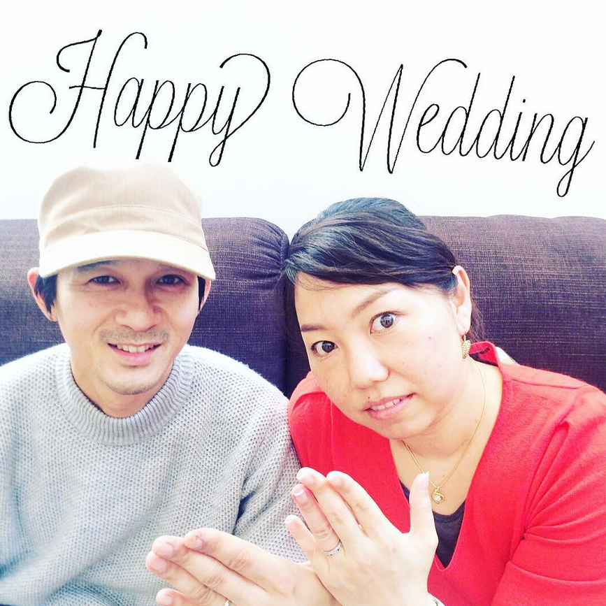 結婚指輪ご成約のお客様　静岡市清水区のマッキー様