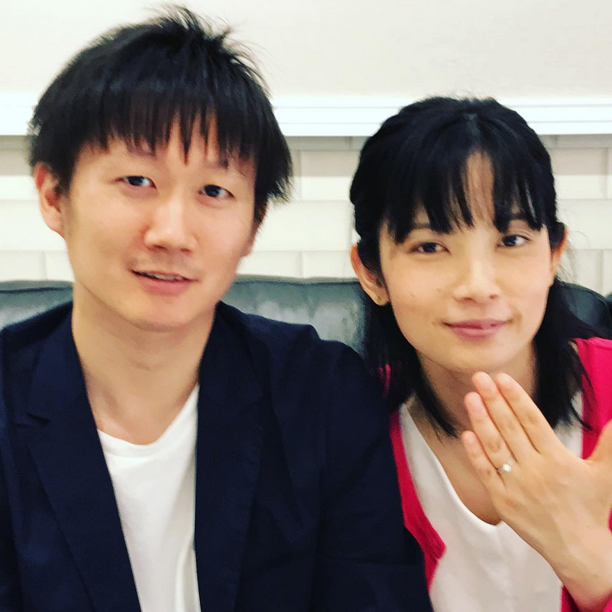 結婚指輪ご成約のお客様　静岡県磐田市のM&E様ご夫妻