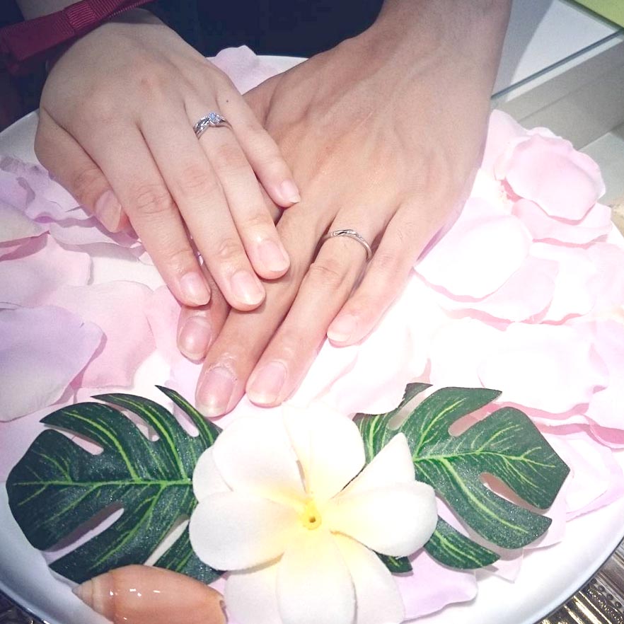 結婚指輪ご成約のお客様　Tatsuma.Saki様ご夫妻