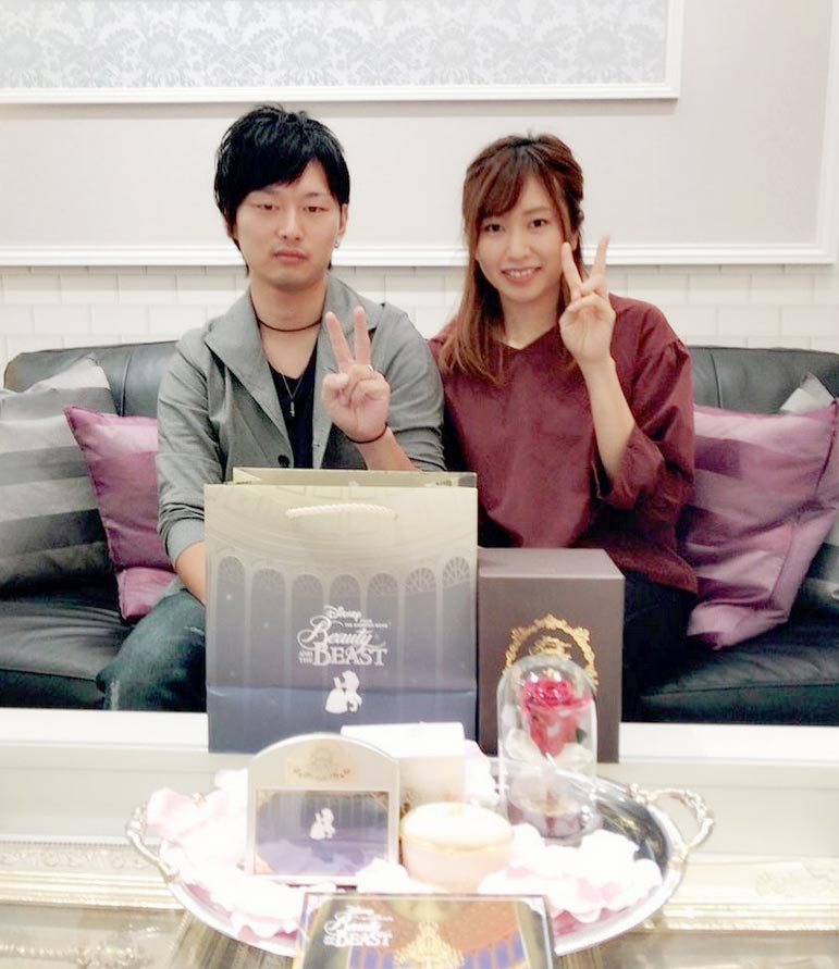 結婚指輪ご成約のお客様　静岡市葵区のベル様ご夫妻
