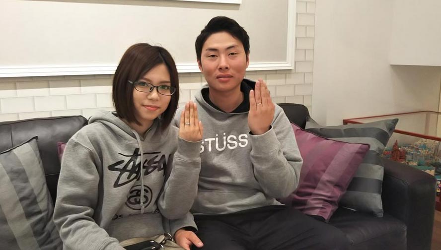 結婚指輪ご成約のお客様