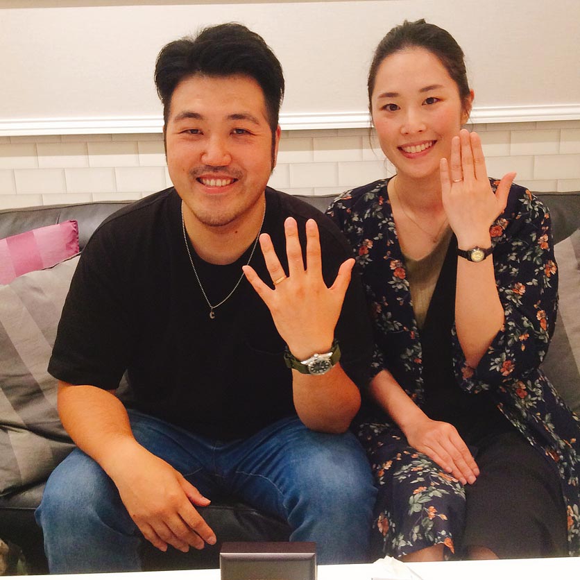 結婚指輪ご成約のお客様