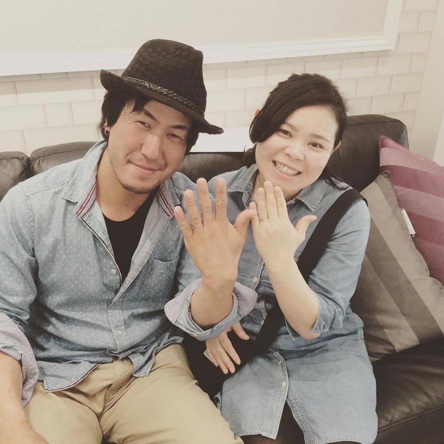 結婚指輪ご成約のお客様　静岡県