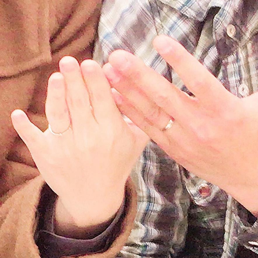 結婚指輪ご成約のお客様　クニ＆ミナ様ご夫妻　静岡県