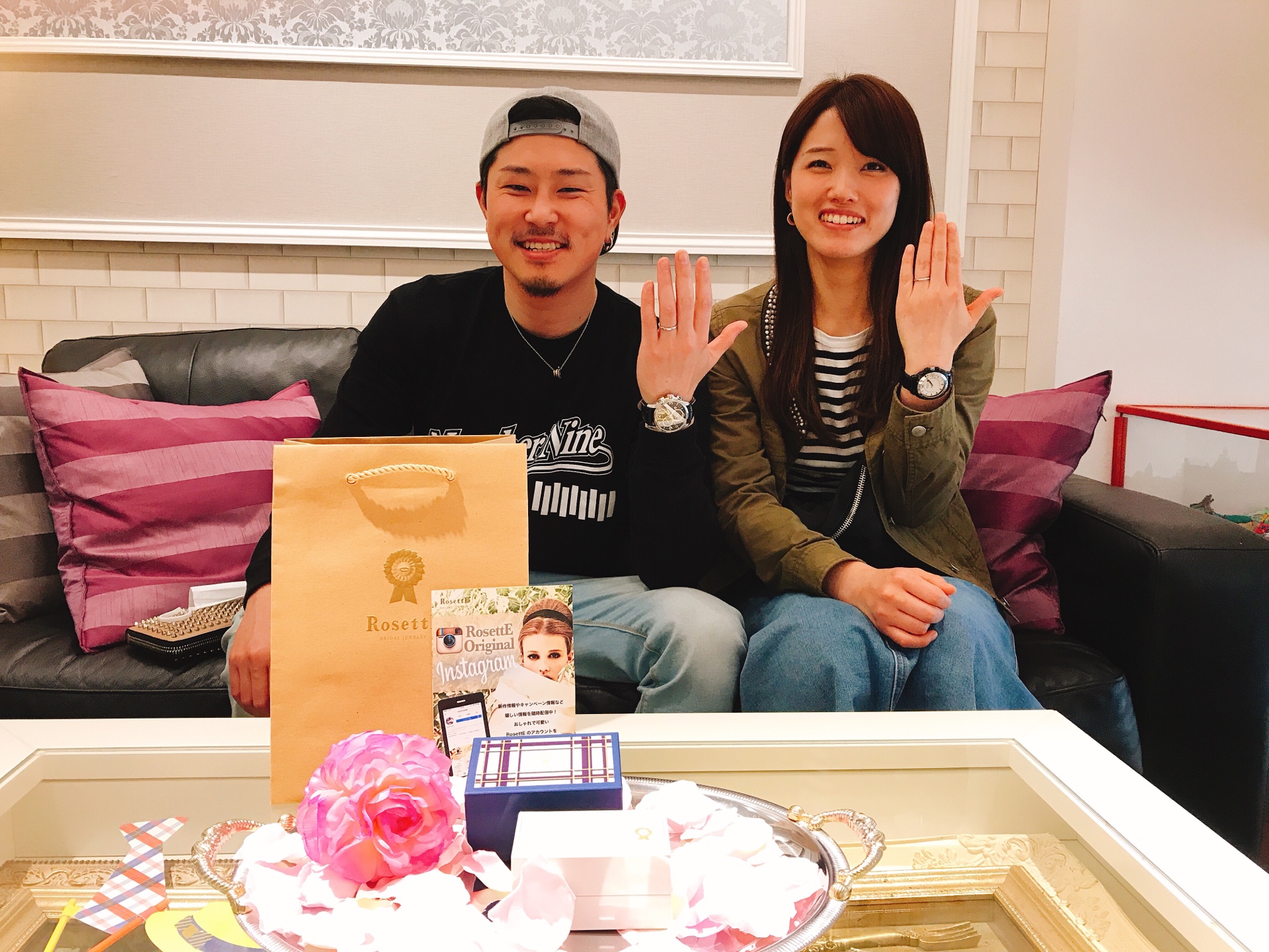結婚指輪ご成約のお客様　ししゃも様ご夫妻　静岡県島田市