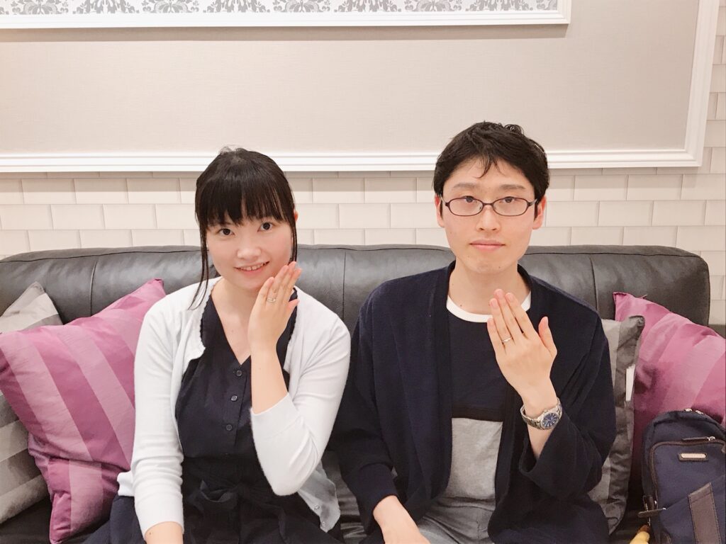 結婚指輪ご成約のお客様　Y.K様ご夫妻　静岡県磐田市