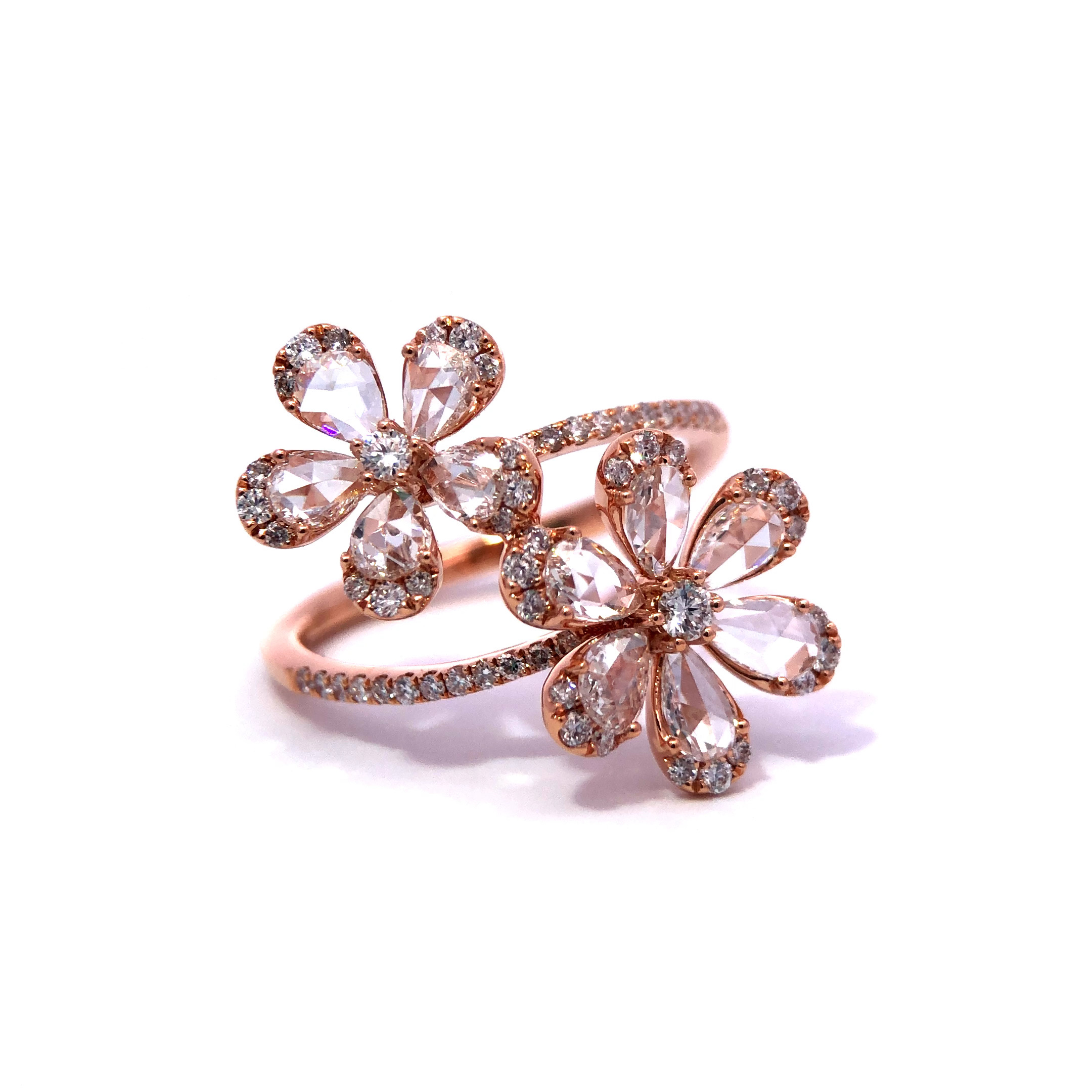 SOLD OUT】K18PGローズカットダイヤモンド リング | | KITAGAWA | 静岡