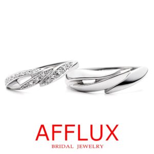 アフラックスの結婚指輪　クレスト-オブ-ウェイブ