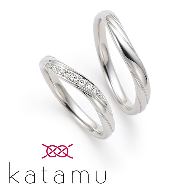 カタムの結婚指輪　木の芽風（このめかぜ）