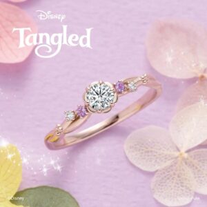 ディズニーラプンツェルの婚約指輪-Blooming-Heart-初めてのときめき