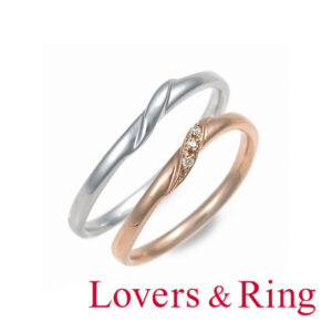 ラバーズ＆リングの結婚指輪　LSR0655WG　LSR0655DPK