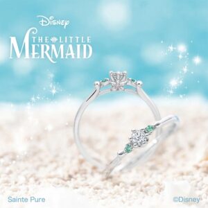 【新作】ディズニーリトル・マーメイド Emerald Lagoon ～きらめく想い～ 婚約指輪【2026～2027年期間・数量限定モデル】