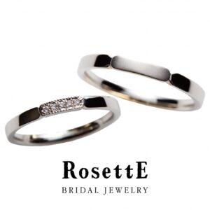 ロゼットの結婚指輪　木立ち