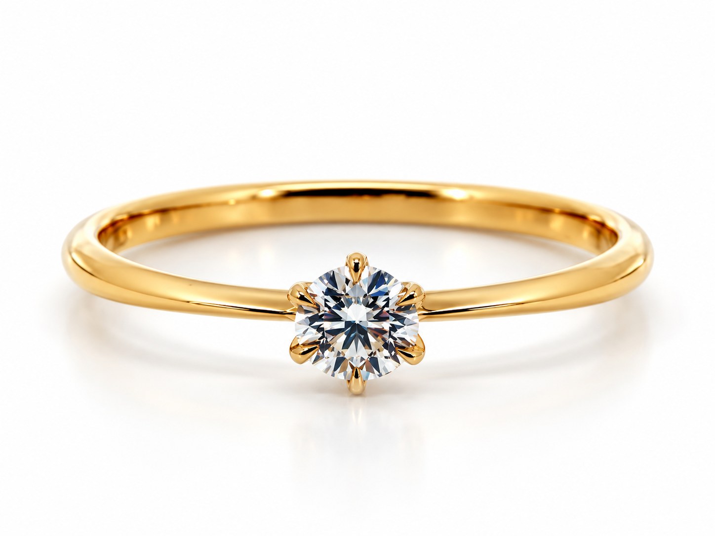 フェア限定の婚約指輪 K18 ダイヤモンド0.18ct