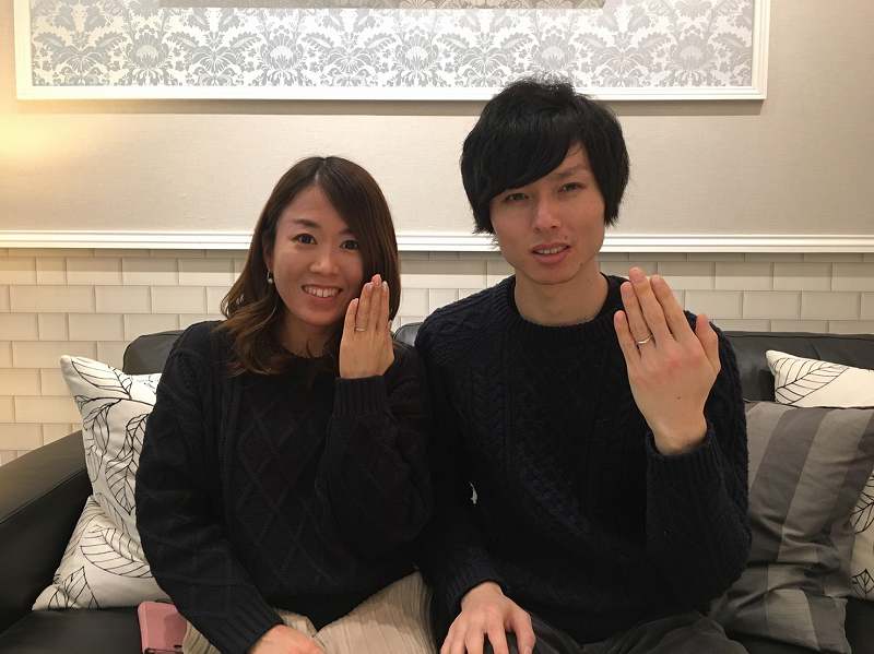 結婚指輪ご成約のお客様